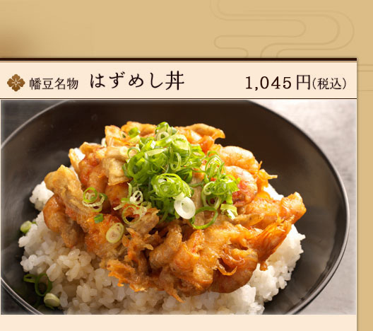 幡豆名物　はずめし丼 880円